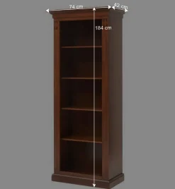 74x184x42 Klassisches Regal mit 5 Fächern - Sienna