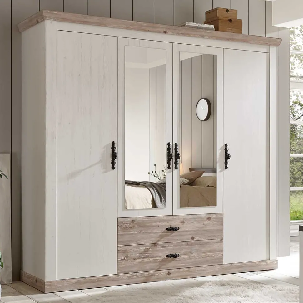 215x201x60 Kleiderschrank Country Style - Nedita