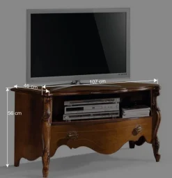 107x56x46 Kleines TV Lowboard italienisch - Carlenna