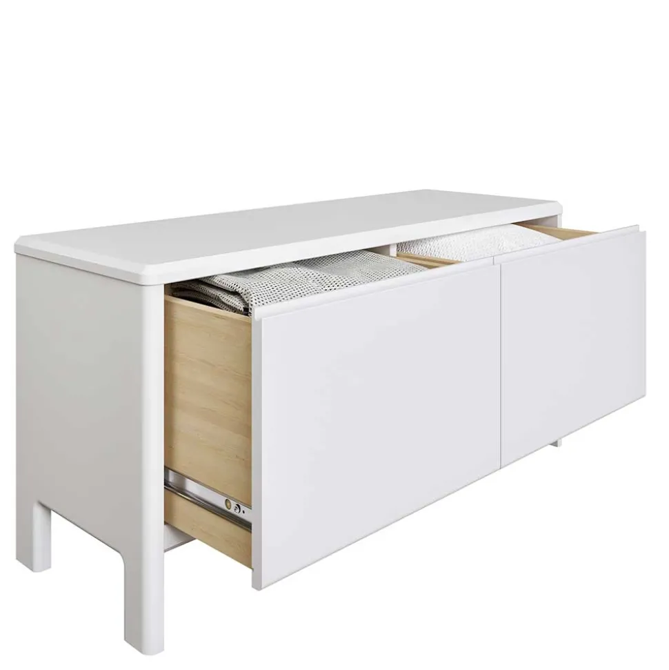 98x48x34 Kommode in Weiß aus Kiefer - Oranias