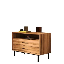 97x65x45 Kommode mit Fach & 2 Schubladen - Kerfa