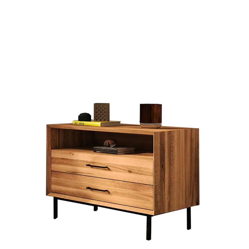97x65x45 Kommode mit Fach & 2 Schubladen - Kerfa