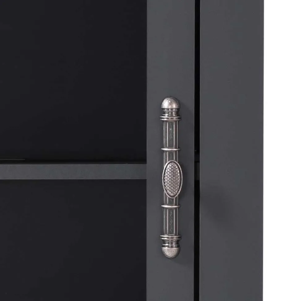 72x146x38 Landhaus Vitrine Highboard 2-türig - Lionel