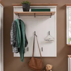 93x107x30 Landhaus-Garderobe mit 5 Halen - Nurelcas
