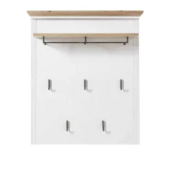93x107x30 Landhaus-Garderobe mit 5 Halen - Nurelcas