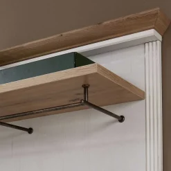 93x107x30 Landhaus-Garderobe mit 5 Halen - Nurelcas