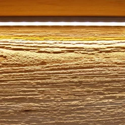63x152x44 Massivholz Highboard mit LED Licht - Acmida