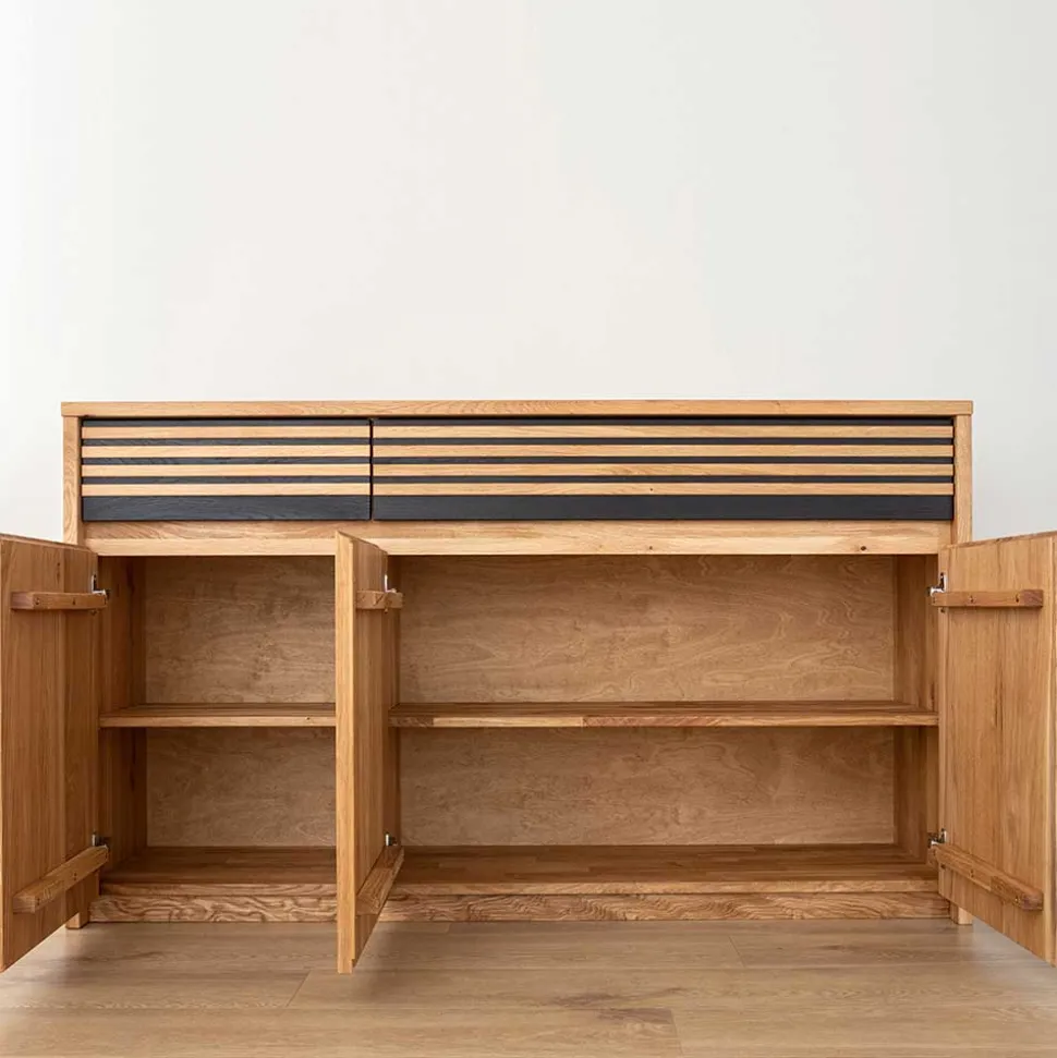 150x88x42 Massivholz Sideboard aus Eiche - Agusto