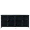 170x85x40 Metall Sideboard mit vier Glastüren - Butoaie