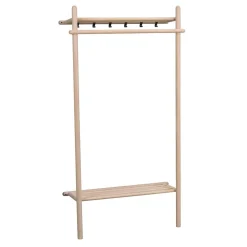 91x181x39 Minimalistische Garderobe in White Wash - Ulvinzo