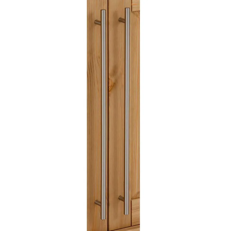 94x133x39 Modern Country Highboard aus Kiefer massiv - Noellisa