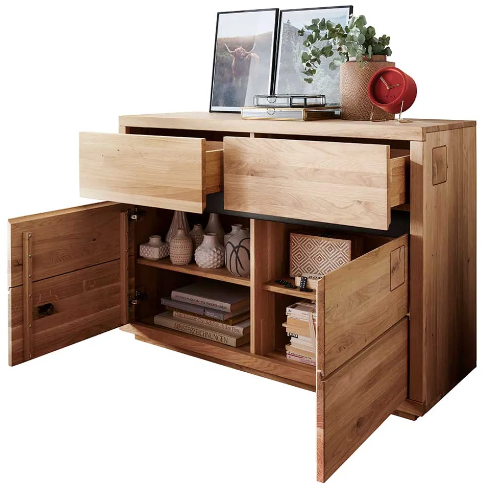 120x85x40 Moderne Kombi-Kommode auf Sockel - Embleys