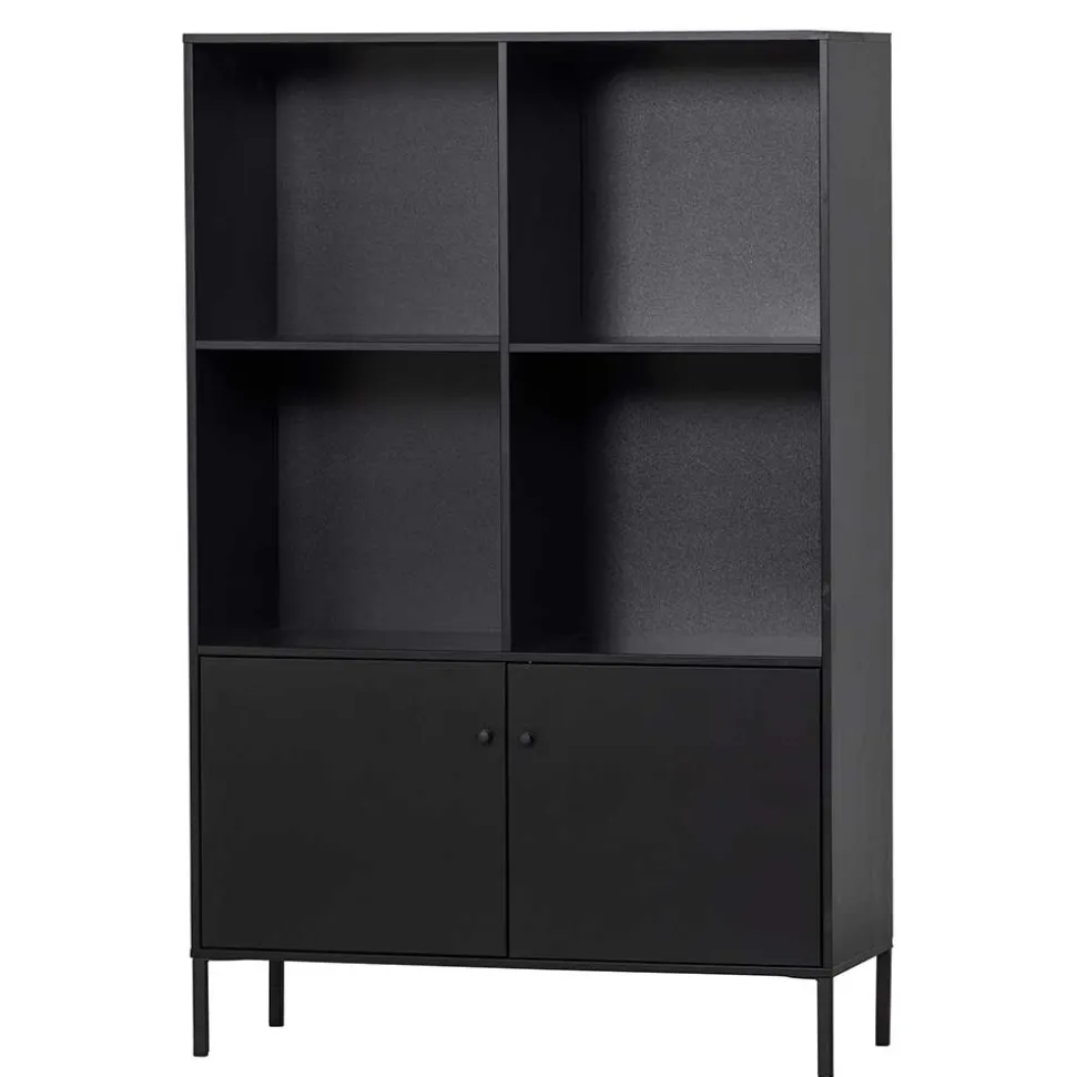 100x155x40 Moderner Schrank in Schwarz - Nick
