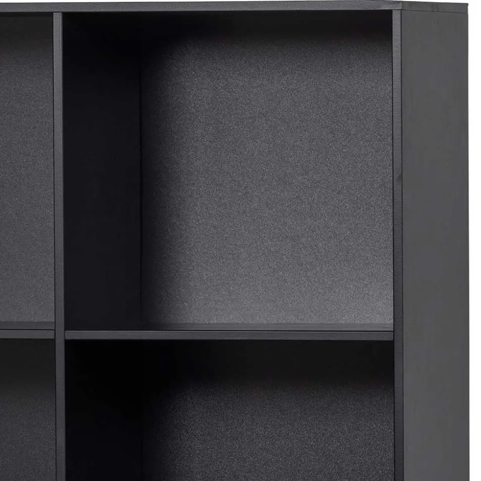 100x155x40 Moderner Schrank in Schwarz - Nick