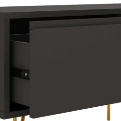 120x45x40 Niedrige Kommode mit Klappe & Schublade - Tascam