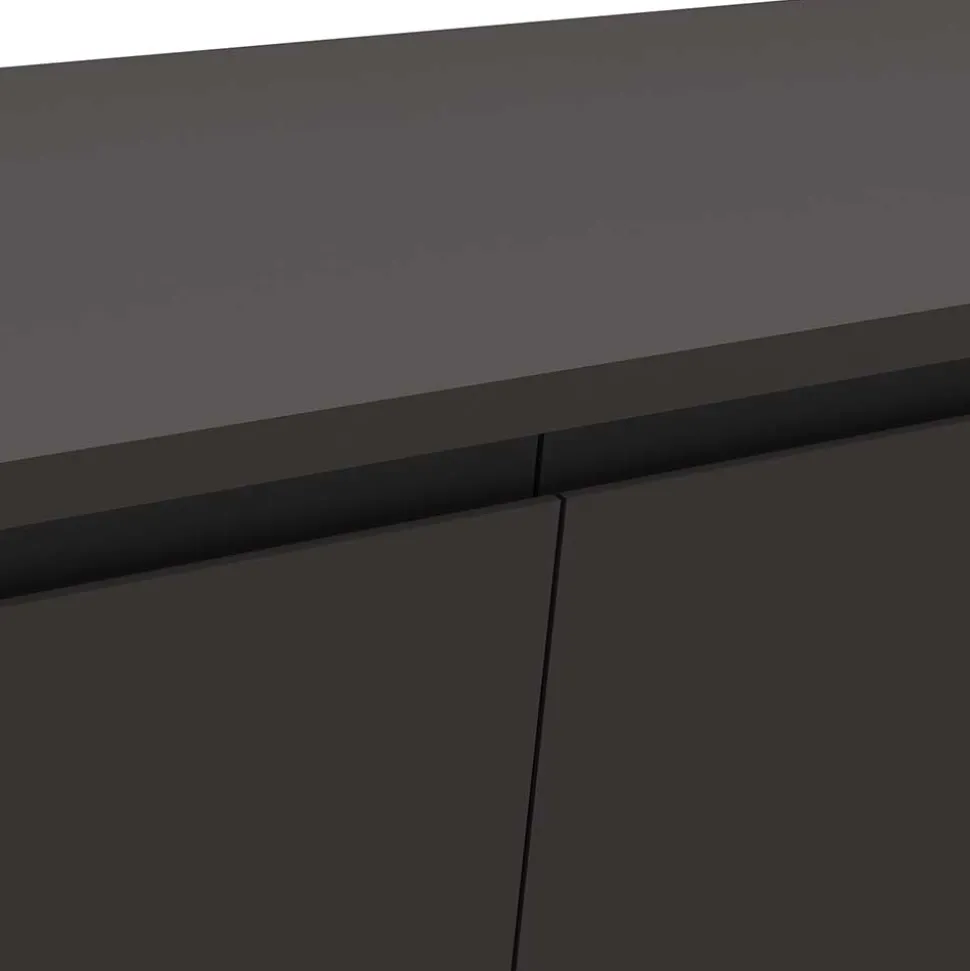 120x45x40 Niedrige Kommode mit Klappe & Schublade - Tascam