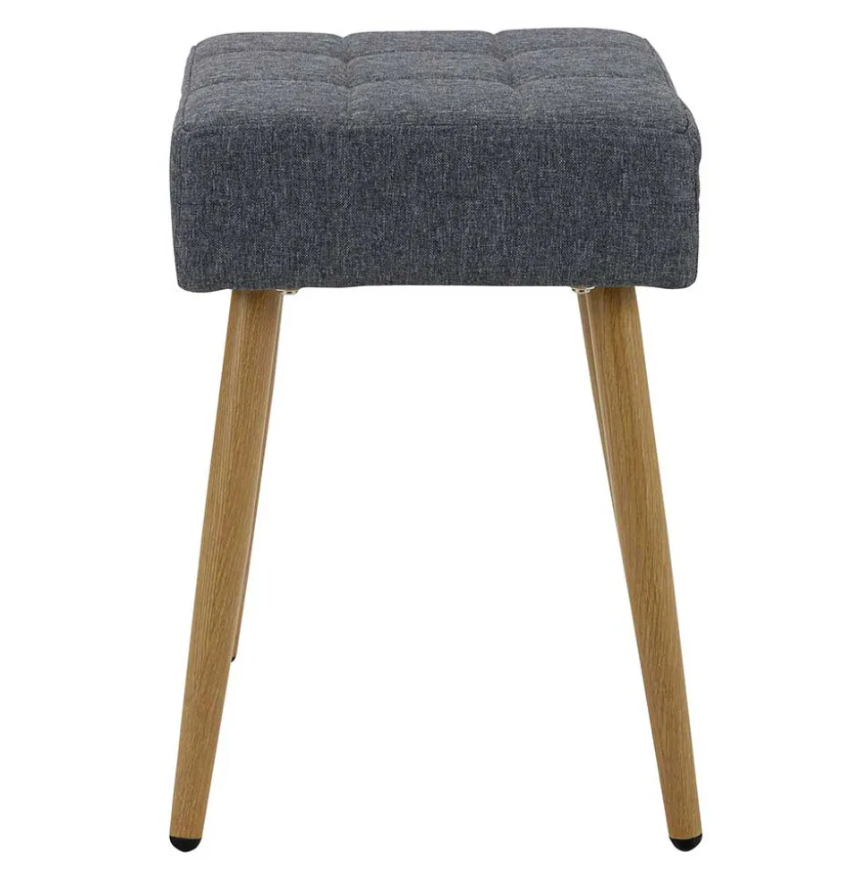 32x47x32 Polsterhocker in Anthrazit Stoff - Zoom