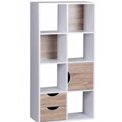 60x120x29 Regal mit 6 Fächern & Tür - Zyricos