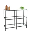 100x93x36 Regal mit drei - Glasablagen