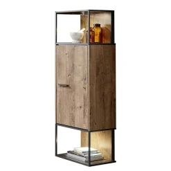 45x156x38 Regal mit Schrankfach Industrial - Xindus
