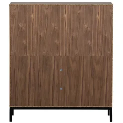 81x81x35 Retro Schrank mit Fach & 2 Türen - Bradley