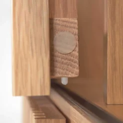 85x170x43 Schrank mit drei Lamellen Türen - Azuro