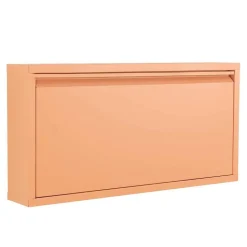 75x38x13 Schuhschrank mit Klappe aus Stahl - Manty