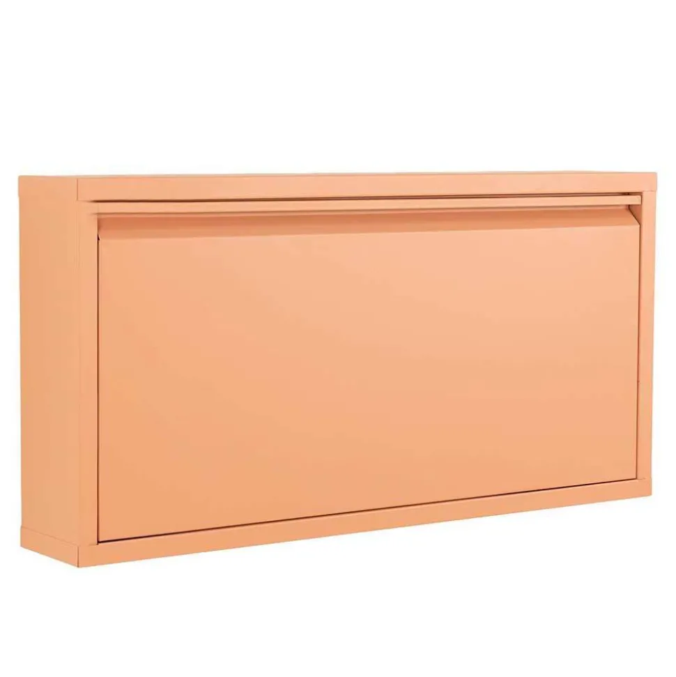 75x38x13 Schuhschrank mit Klappe aus Stahl - Manty