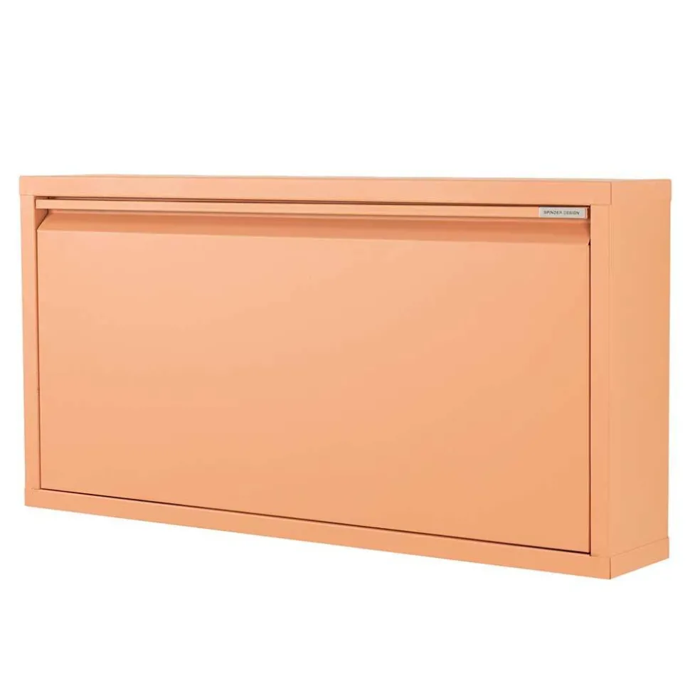 75x38x13 Schuhschrank mit Klappe aus Stahl - Manty