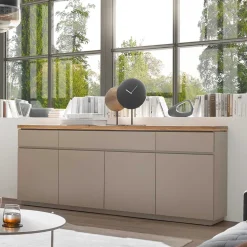 200x86x40 Sideboard Anrichte in Taupe & Akazie - Anja