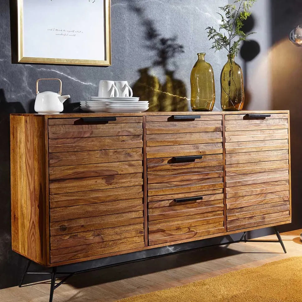 160x88x40 Sideboard aus massivem Holz - Dicna