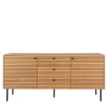 150x75x40 Sideboard in Eiche Natur Furnier - Virona