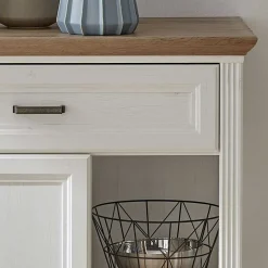 171x102x48 Sideboard in Weiß & Eiche - Sinolita
