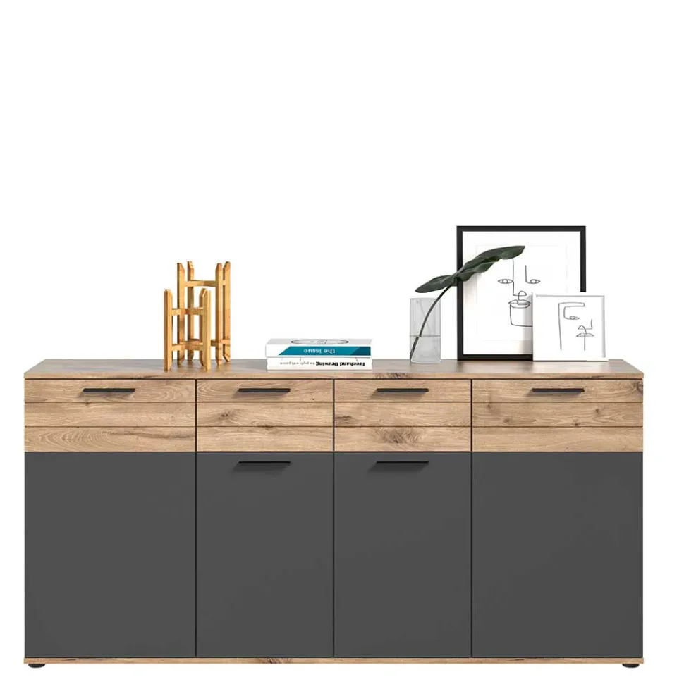 180x87x40 Sideboard mit 2 Schubladen & 4 Türen - Lucios