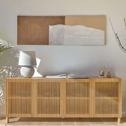 180x72x43 Sideboard mit vier Lamellen Türen - Azuro