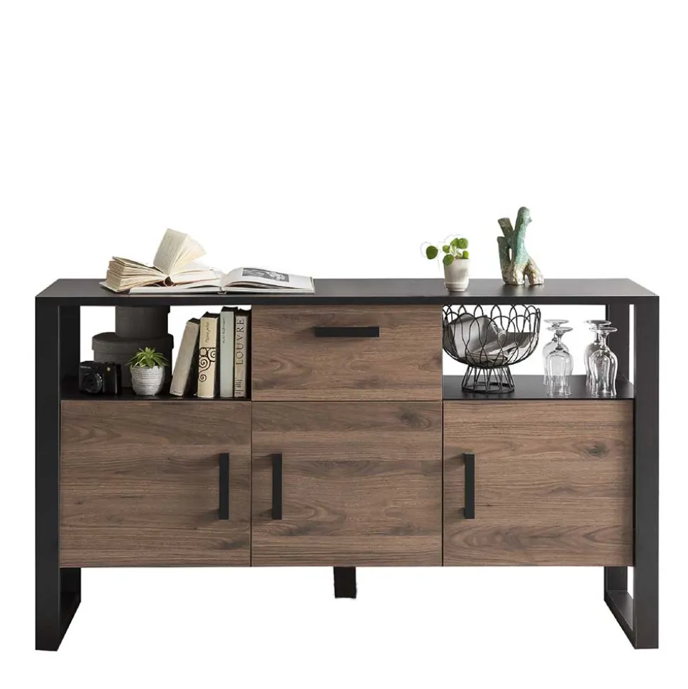 160x90x45 Sideboard mit zwei offenen Fächern - Dudleys