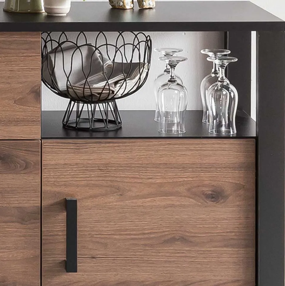 160x90x45 Sideboard mit zwei offenen Fächern - Dudleys