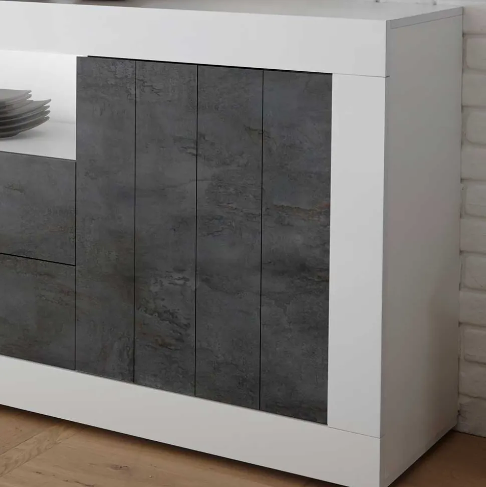 184x86x43 Sideboard modern zweifarbig - Voskala