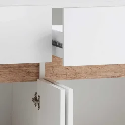 112x85x33 Skandi Flurkommode in Weiß - Etravia
