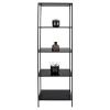 51x170x36 Stahlregal in Schwarz lackiert - Esbessa