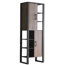 75x201x39 Standregal mit 6 Fächern & 2 Türen - Dudleys