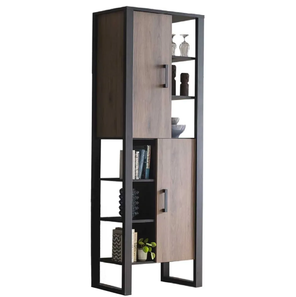75x201x39 Standregal mit 6 Fächern & 2 Türen - Dudleys