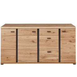 170x86x42 Teilmassives Sideboard mit Metallgriffen - Latenda