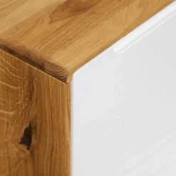 134x63x40 3-türige Kommode aus Wildeiche Natur - Diesta