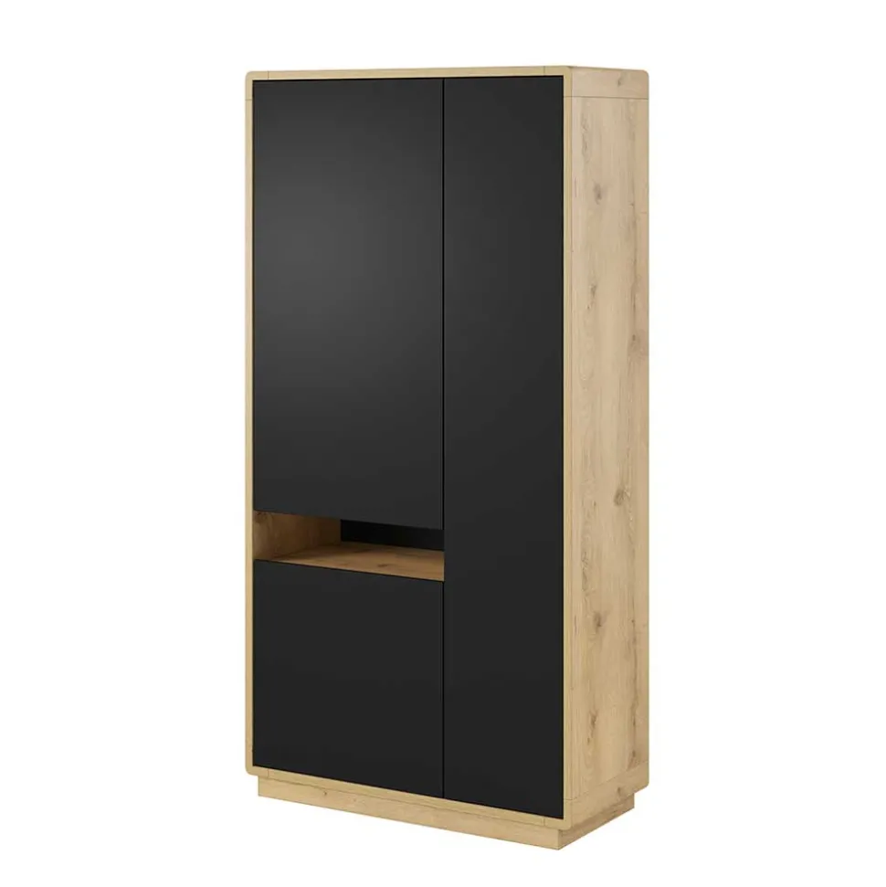 93x181x40 3-türige Schrank mit offenem Fach - Ilunas
