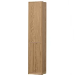 40x199x40 2-türiger Schrank in Eiche Furnier - Ewana