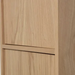 40x199x40 2-türiger Schrank in Eiche Furnier - Ewana