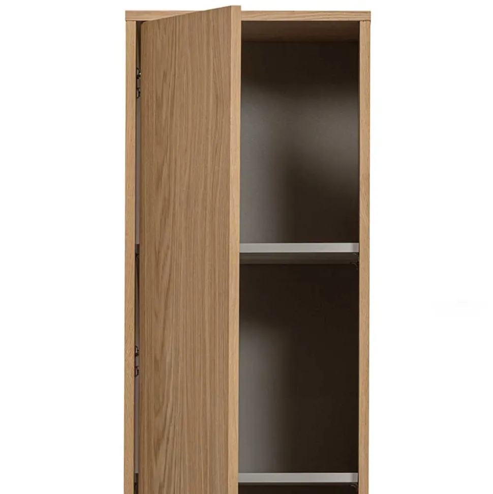 40x199x40 2-türiger Schrank in Eiche Furnier - Ewana