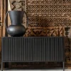 100x56x44 2-türiges TV Board in Schwarz - Gelvins