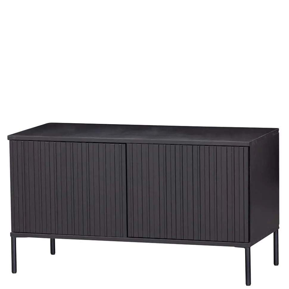 100x56x44 2-türiges TV Board in Schwarz - Gelvins
